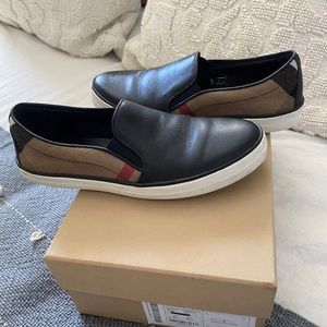 Gently used Burberry slip ones